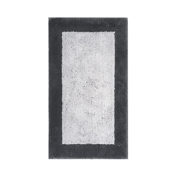 Graccioza Egoist Bicolore Bath Rug STORM/SILVER