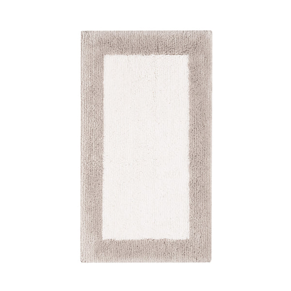 Graccioza Egoist Bicolore Bath Rug  FOG/SNOW